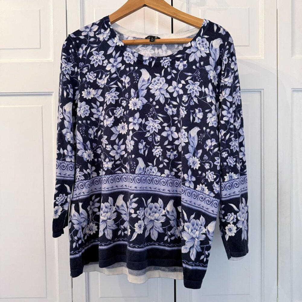 Talbots Patterned Lightweight Sweaters - Lot of 2 - image 2